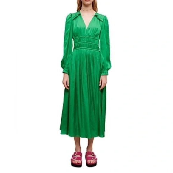 Riannette Smocked Midi Dress - Picture 1 of 8